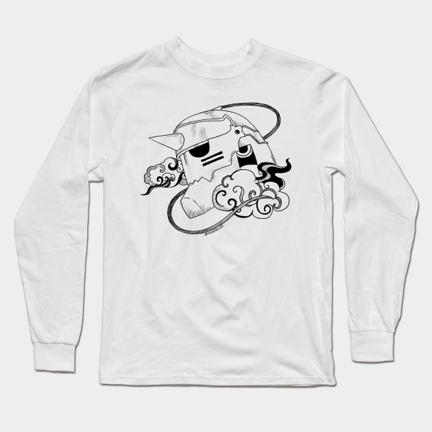 Alphonse Helmet Long Sleeve T-Shirt by NinjaKlee